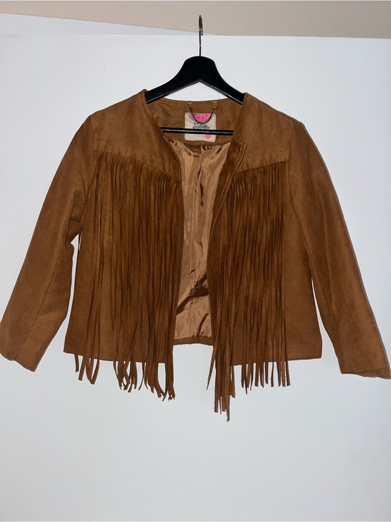 Sybilla Jackets & Blazers - Women’s Fringe Suede Jacket - Brown